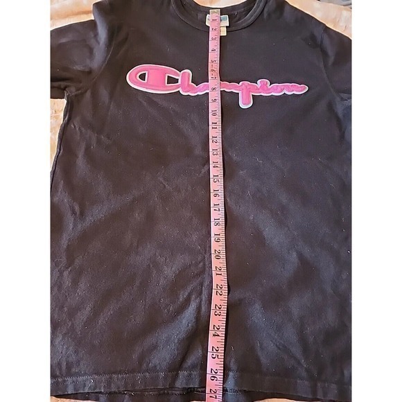 Vintage Black Single Stitch Champion T-Shirt Med - Picture 6 of 11